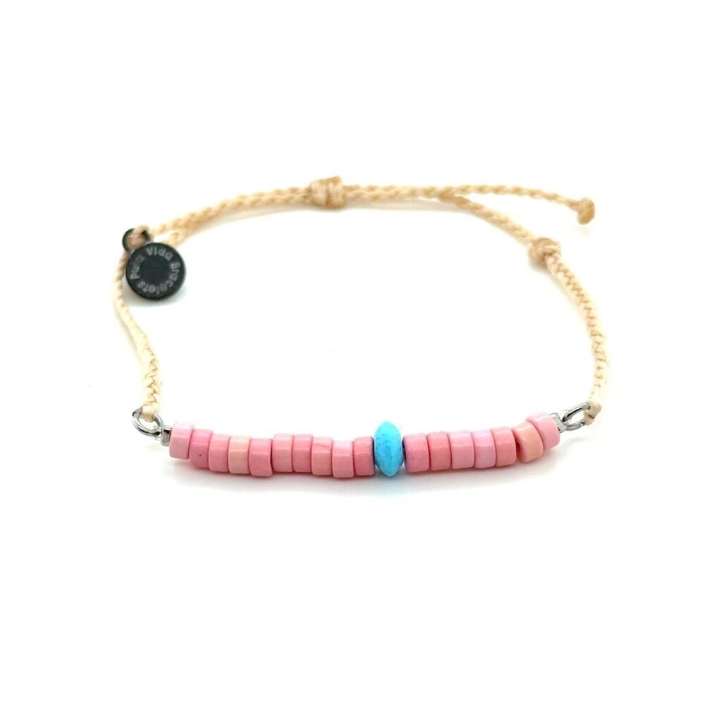 Pura Vida‎ Pink/Blue Turquoise Bracelet